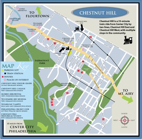 Map Of Chestnut Hill Pa