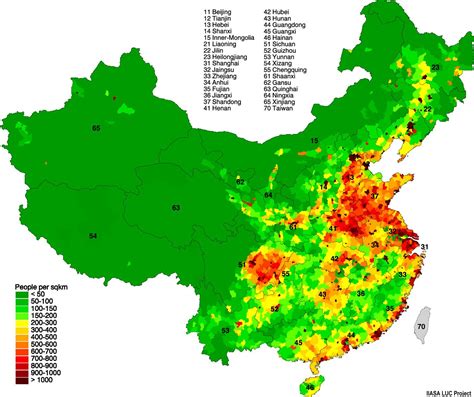population density of China [2288×1875] MapPorn