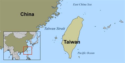 map of china taiwan strait