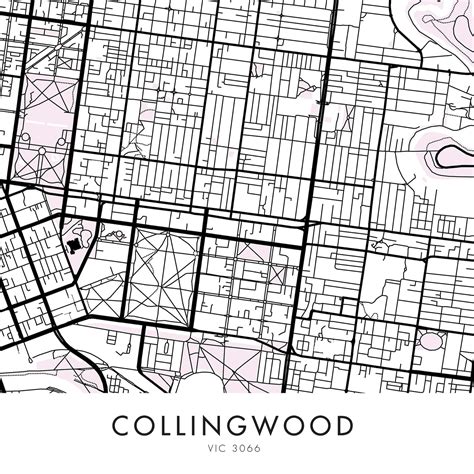 map of collingwood melbourne