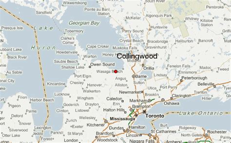 map of collingwood ontario