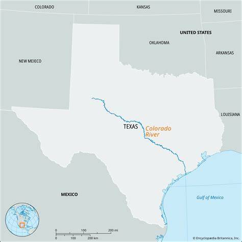 Map Of Colorado River Texas