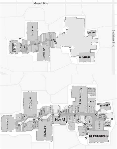 Map Of Coronado Mall Albuquerque