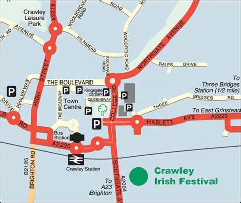 map of crawley town centre