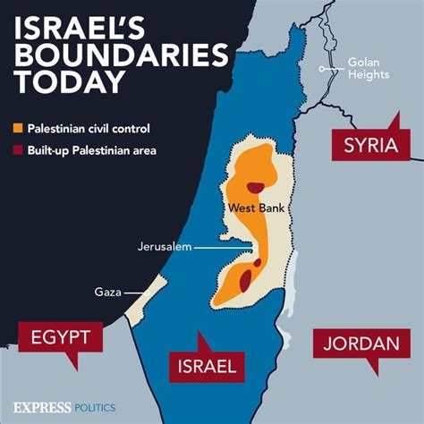 map of current conflict in israel
