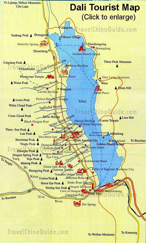 map of dali china