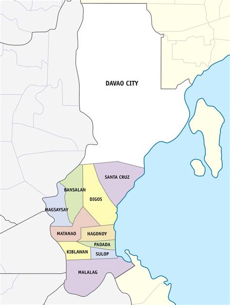 map of davao del sur