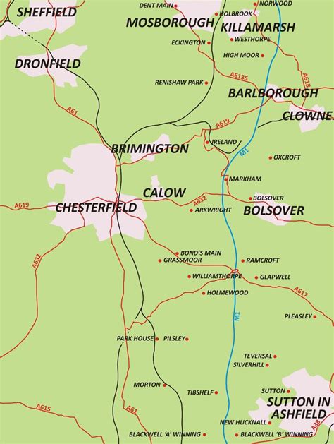 map of derbyshire coal mines