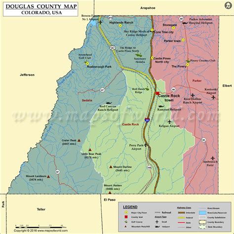 map of douglas county