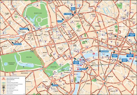 map of downtown london england