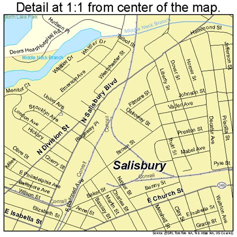 map of downtown salisbury md