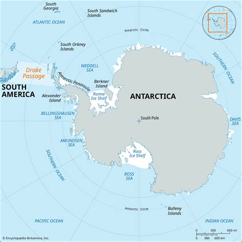 map of drake passage and antarctica