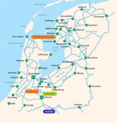 Map Of Dutch Canals