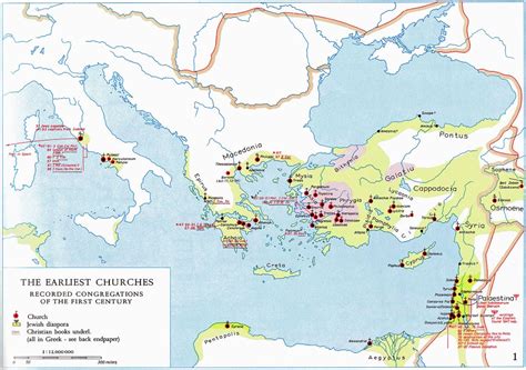 map of early churches