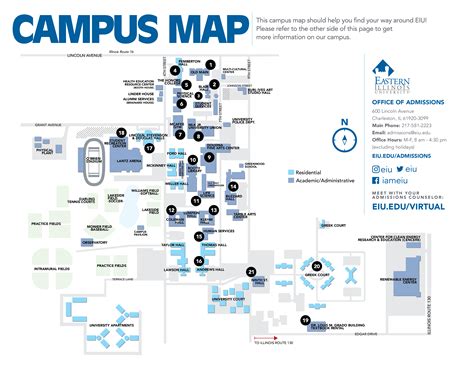 map of eastern illinois university
