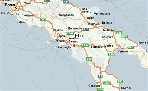 map of eboli italy