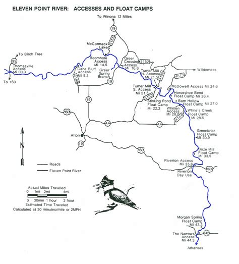 Map Of Eleven Point River