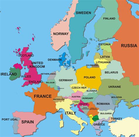 map of england and northwestern europe