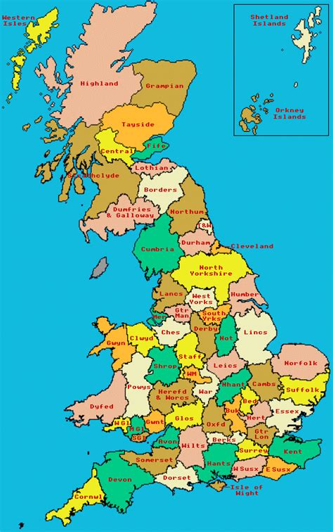 map of england and wales showing counties