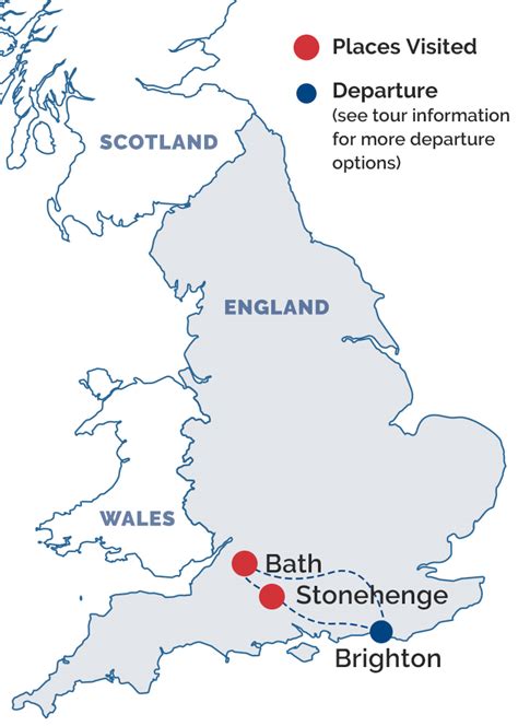 map of england tours to stonehenge and bath