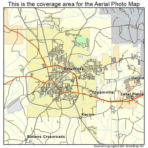 map of enterprise alabama