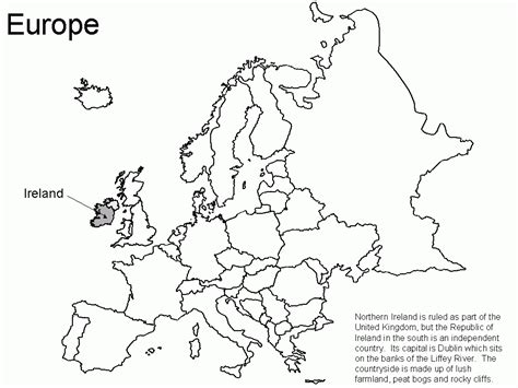map of europe coloring sheet