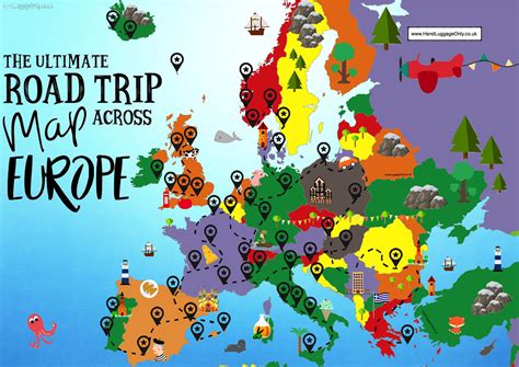 map of european cities to visit