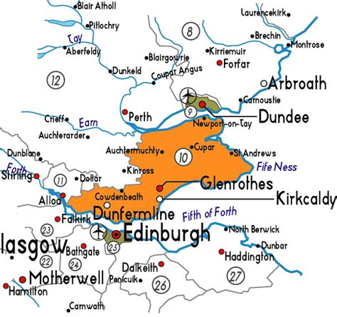 map of fife scotland