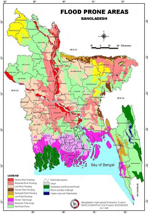 map of flood prone areas in bangladesh