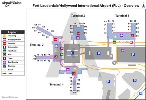 map of fort lauderdale airport terminals