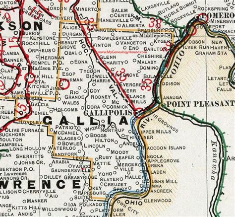 map of gallipolis ohio