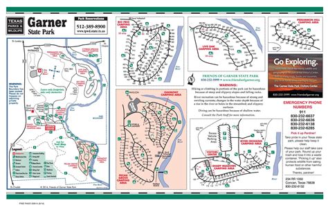 map of garner state park campsites