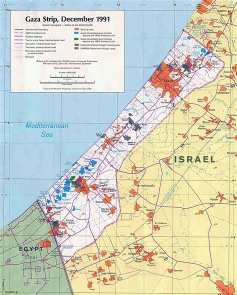 map of gaza israel egypt and palestine
