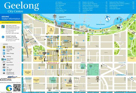 map of geelong city centre