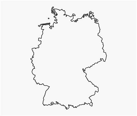 map of germany whie outline png