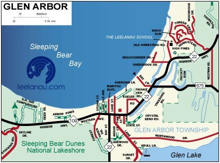 Map Of Glen Arbor Mi