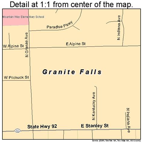 Map Of Granite Falls Washington