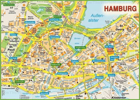 map of hamburg city centre