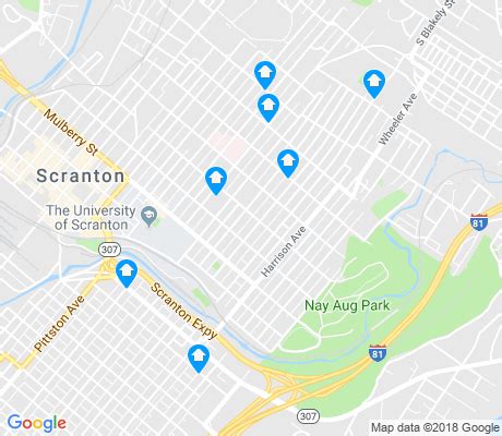 Map Of Hill Section Scranton Pa