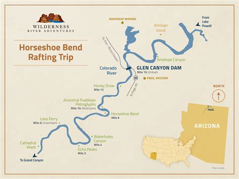 map of horseshoe bend arizona