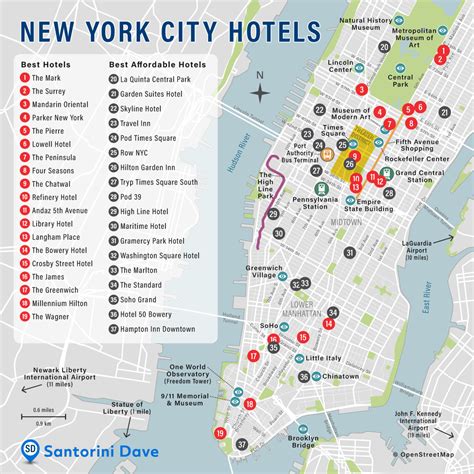 map of hotels in chelsea nyc