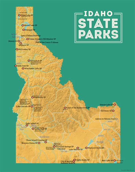 map of idaho state parks with camping pdf