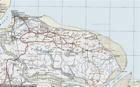 map of isle of sheppey