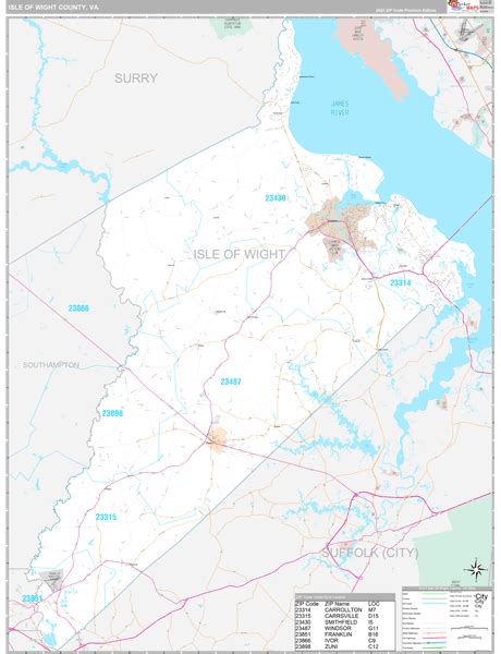 Map Of Isle Of Wight Va