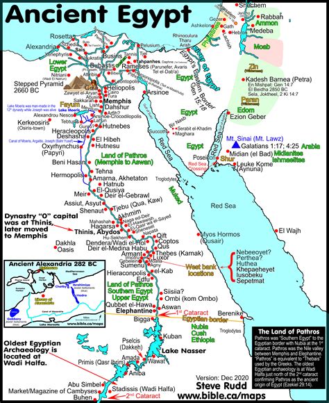 map of israel and egypt in biblical times