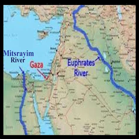 map of israel and euphrates river