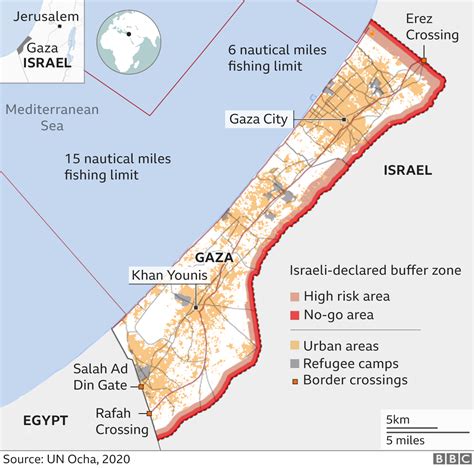map of israel and gaza today