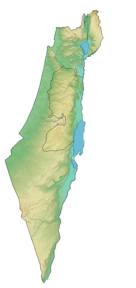 map of israel png