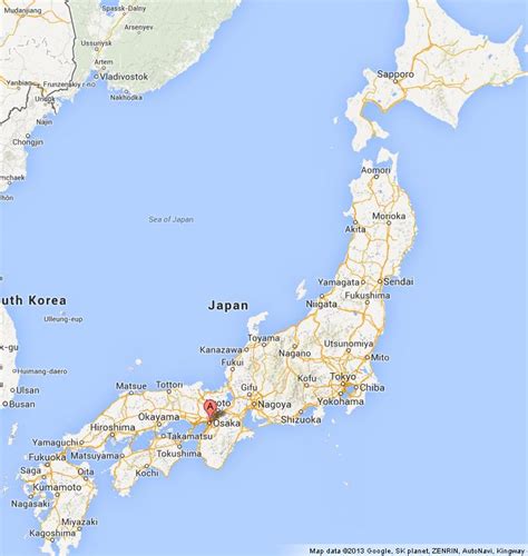 map of japan osaka