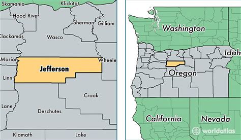 Map Of Jefferson County Oregon